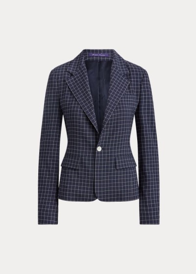 Women's Ralph Lauren Baldwin Checked Wool Jackets | 196038KVC